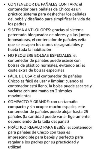 Papelera Chicco para pañales