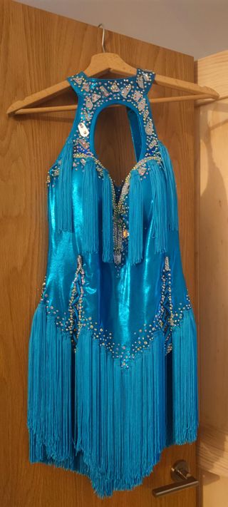 Vestido competición baile deportivo rosa