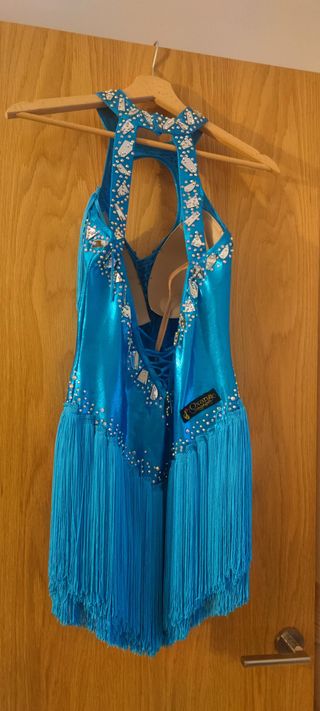 Vestido competición baile deportivo rosa