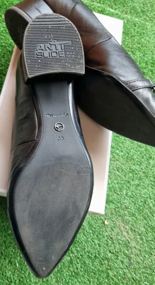 Zapatos Tamaris Piel Negra Talla 38