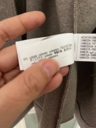Abrigo Zara Talla M Beige