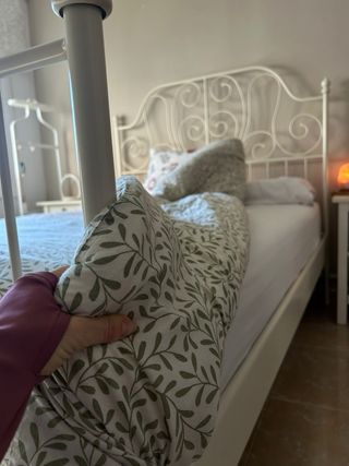 Estructura Cama Ikea LEIRVIK Blanca 140x200