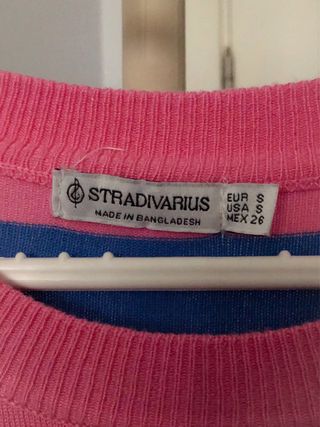 Jersey rayas azul y rosa