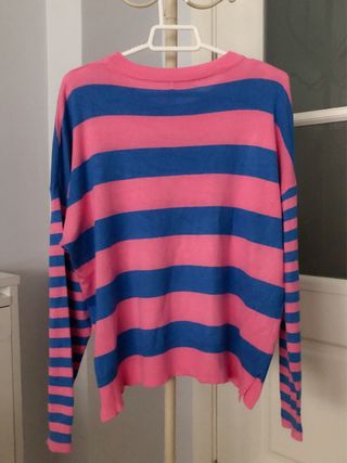 Jersey rayas azul y rosa