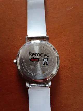 Reloj Kiddus Corazones Rosa y Blanco