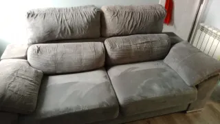 Sofá Cama Gris Tela