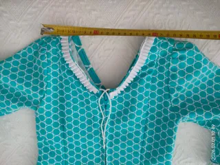 Traje Flamenca Niña Turquesa Lunares. 6-8 años