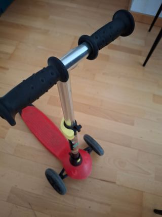 Patinete infantil 3 ruedas rojo