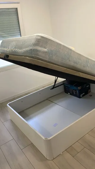 Canape abatible blanco 135cm