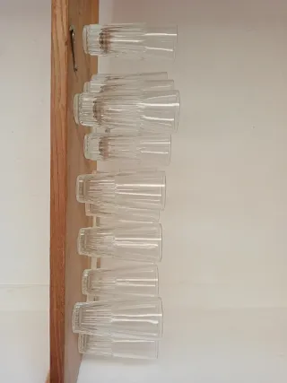 Set 11 Bicchieri Vetro Stretti Set 6 Bicchieri