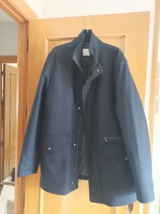 Chaquetón azul marino hombre