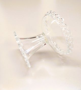 Alzatina in vetro decorata