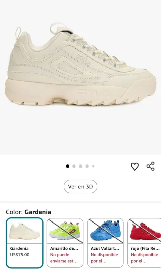 Fila Disruptor Talla 37.5 Beige