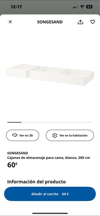 Cama Doble Ikea Hemnes 1.80x2m