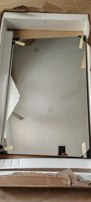 Espejo de madera y cristal
