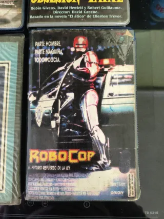 LOTE 5 VHS ESTUCHES GRUESOS CAJA VIDEOCLUB LEER