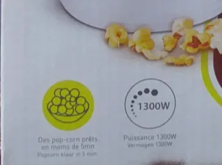 Máquina de Palomitas Aire 1300W