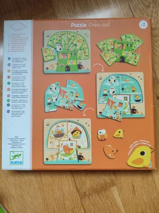 Puzzle madera Djeco Chez-nut 3 capas