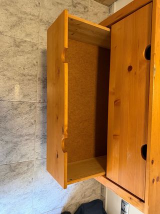 Cómoda madera maciza 3 cajones
