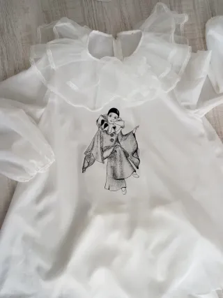 Disfraz "Pierrot" talla 40. Carnaval Adulto