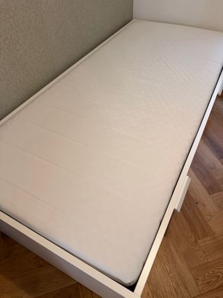 Cama Ikea Brimnes 90x200cm Blanca Colchon y Somier
