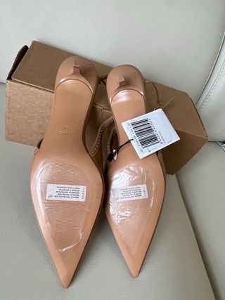 Zapatos Mango Talla 39 Slingback Tacón Bajo