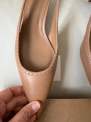 Zapatos Mango Talla 39 Slingback Tacón Bajo