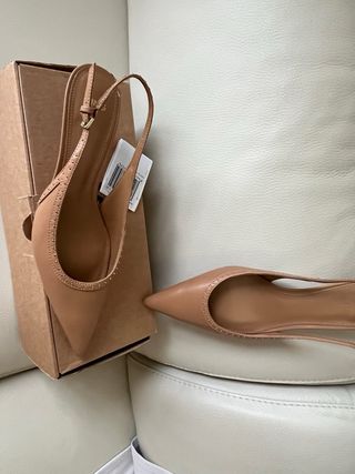 Zapatos Mango Talla 39 Slingback Tacón Bajo