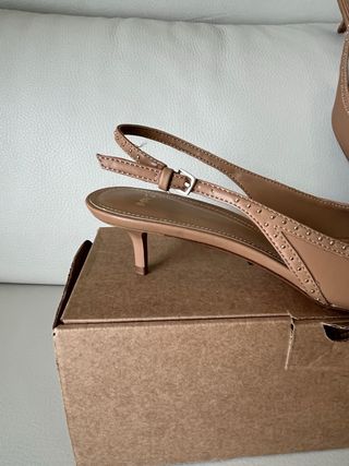 Zapatos Mango Talla 39 Slingback Tacón Bajo