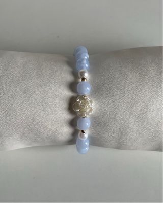 Pulseira feita à mão - Blue sky