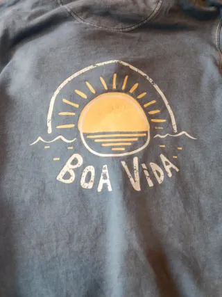 Sudadera con capucha azul mujer