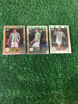 Lote 3 cromos Topps Chrome Betis