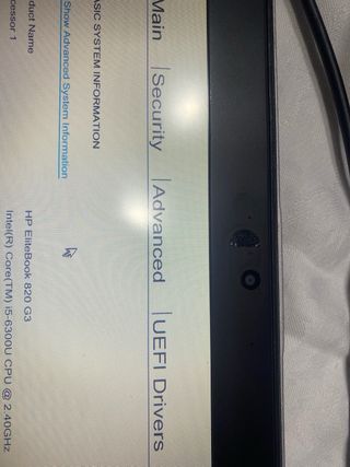 HP EliteBook 820 G3 i5 6ª Gen para piezas