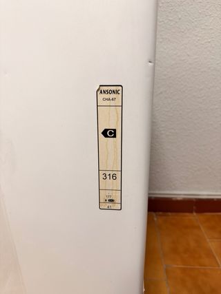 Arcón congelador compacto blanco