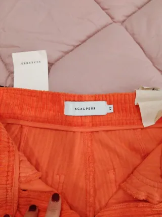 Pantalón pana Scalper T34 naranja