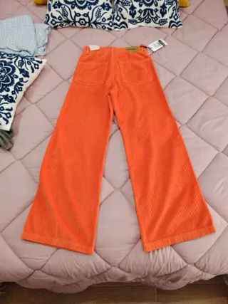Pantalón pana Scalper T34 naranja