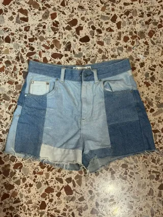 Vaqueros Stradivarius Patchwork Talla 34