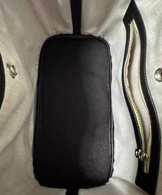 Bolso de Lona Jardín Beige/Negro