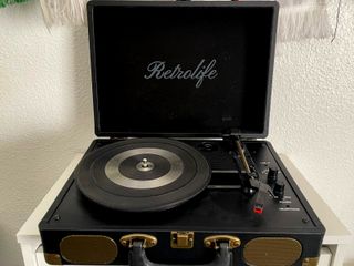 Tocadiscos Maleta Altavoces Integrados y Bluetooth