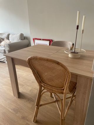 Mesa comedor extensible madera 4-8 personas