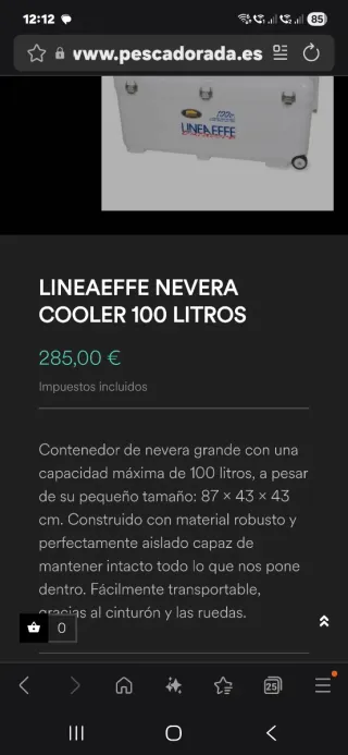 Nevera Cooler 100L Isotermo