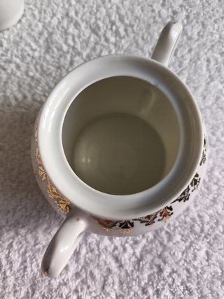 JUEGO "SANTA CLARA" JARRA LECHE, CAFÉ Y AZUCARERO