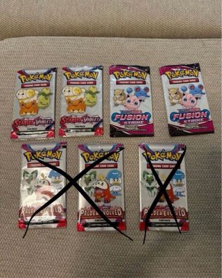 Sobres de cartas Pokémon (Scarlet & Violet, Fusion
