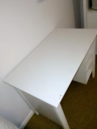 Mesa Escritorio Ikea BRUSALI Blanca