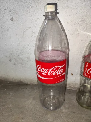 Bottiglie antiche di Coca-Cola del Messico 2,5L e 1-1/4L