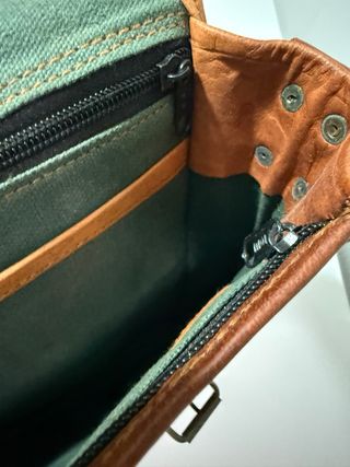 Maletín vintage de cuero SIN ESTRENAR