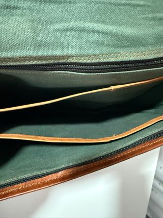 Maletín vintage de cuero SIN ESTRENAR