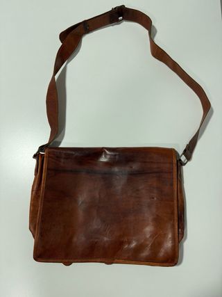 Maletín vintage de cuero SIN ESTRENAR