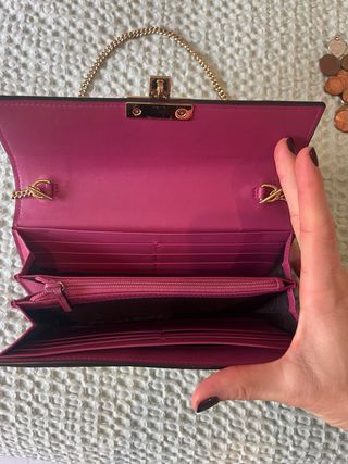 Monedero Gucci Beige y Rojo