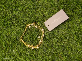 Pulsera dorada con perlas Bijou Brigitte